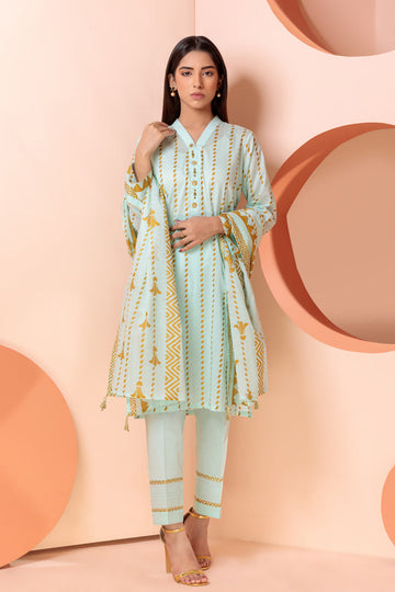 Bonanza Satrangi L Green Lawn Suit Rsk223p56 Eid Pret 2022 Online Shopping